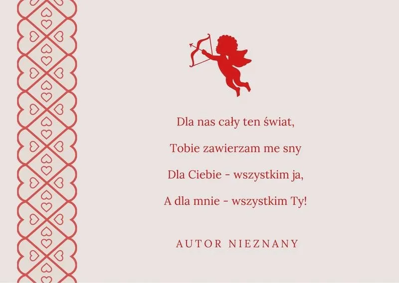 Magia słów: Wiersz rymowany o miłości, który porusza serca