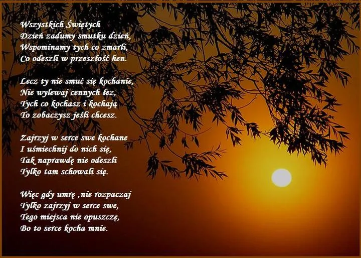 Wiersze na wszystkich świętych, które poruszą Twoje serce