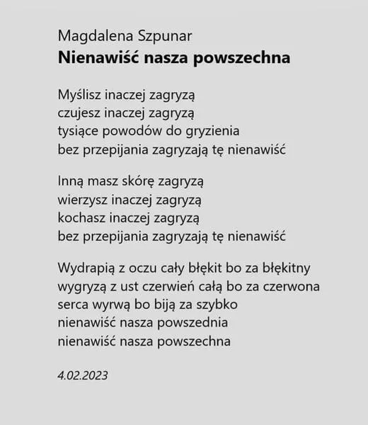 Analiza porównawcza wierszy