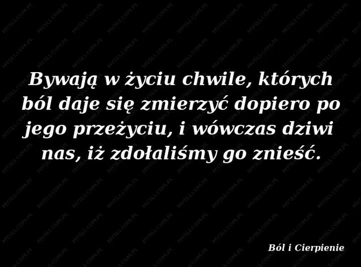 Cierpienie jako nauczyciel