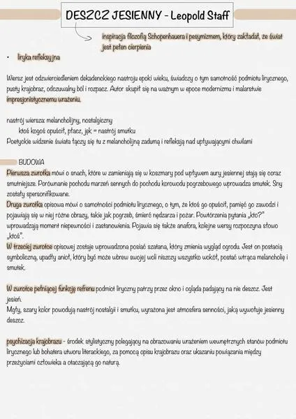 Środki stylistyczne w poezji