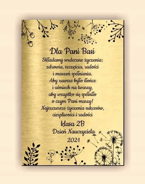 Wdzięczność dla nauczycieli